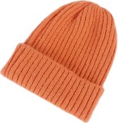 Beanie Knitted Muts - Oranje / Roest | Gebreide Muts | One Size | Fashion Favorite