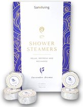 Saniliving Lavendel Bruisballen voor Douche 15 stuks - Shower Steamer met Etherische Olie - Natuurlijk en Dierproefvrij