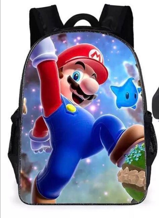 Super Mario Rugzak voor jongens en meisjes, officiële Super Mario, ideaal voor kleuterschool en vrije tijd, met gevoerde schouderbanden, achterkant en thermogevormde bodem, met praktische Super Mario Rugzak voor jongens en meisjes, officiële Super Mario, ideaal voor kleuterschool en vrije tijd, met gevoerde schouderbanden, achterkant en thermogevormde bodem, met praktische