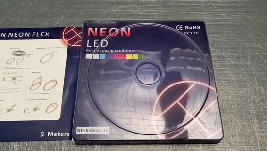 NEON Flexible LED RGB, 2.5CM Cut, DC12V, 6x12mm, 5meters - Néons