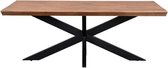 Eettafel 160X90X78 cm mangohout en metaal