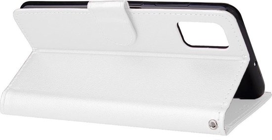 Étui portefeuille pour téléphone Bookcase pour Samsung Galaxy A5 2016 - Étui portefeuille pour cartes bancaires - Simili cuir - Support en Siliconen - Fermeture magnétique - Wit - Bibliothèque - Couverture de livre - Étui de livre - Étui de livre