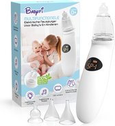Babyfi ® - Multifunctionele elektrische neuszuiger voor baby's & kinderen - Kalmerende functie met Muziek & Lichtjes - Inclusief Nederlandse handleiding, Opbergdoosje & oplaadkabel - Neusrein