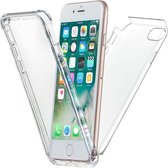 LuxeBass Hoesje geschikt voor iPhone 7 Plus / 8 Plus - Dubbelzijdig Siliconen hoesje - 2 in 1 (360 graden) - telefoonhoes - gsm hoes - gsm hoesjes