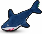 Requin en peluche Beco - Animal en peluche pour chien à partir de matériaux recyclés - Avec avertisseur sonore - Convient aux grands chiens - Grand