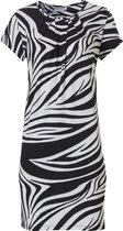 Pastunette Beach - Black & White - Dames Jurk - Zwart/Wit - Maat 3XL