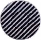 16 inch - zwart/witte tapijt reinigingspad bonnetpad - Floorpads - grof - wasbaar - voor boen & schrobmachines - FeramoTools