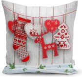 Kussensloop - Kerstthema - 3D digitaal geprint kussenhoes - kerst