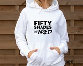 Dames Hoodie | Tired Wit Maat L