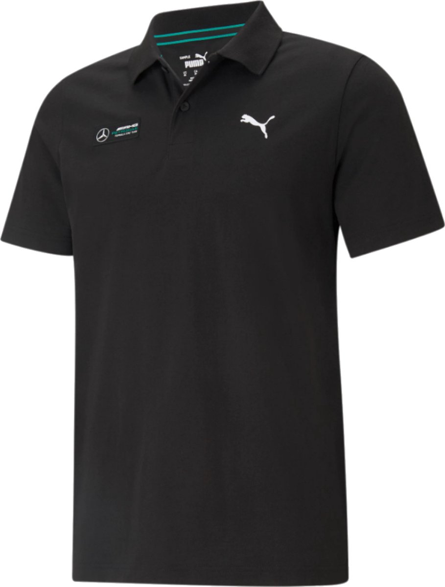 Puma Mercedes F1 Essentials Polo Mannen Poloshirt Zwart