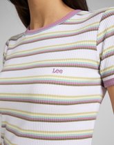T-shirt Femme LEE Stripe Plum - Taille XS