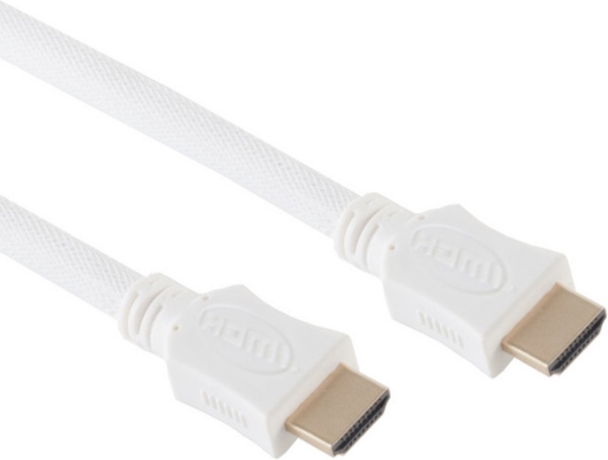 HDMI A-St. / HDMI A-St. verg. HEAC weiß Nylon 10m