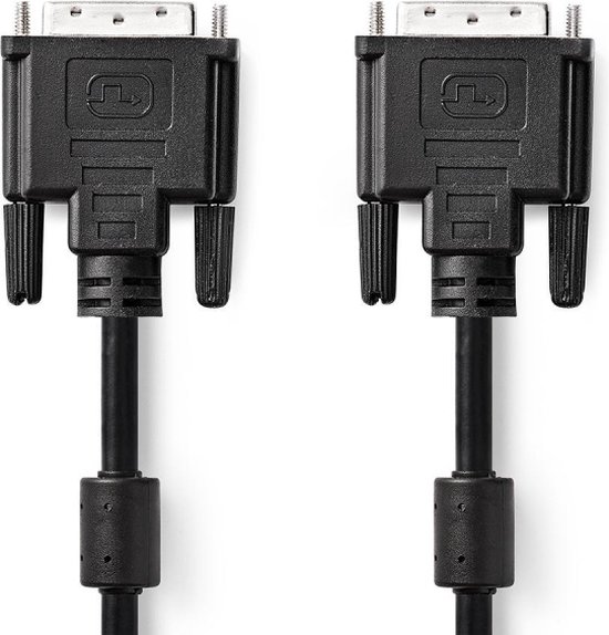 DIGITUS DVI aansluitkabel, DVI (24 1), St/St, 1,0m, DVI-D Dual Link - zwart