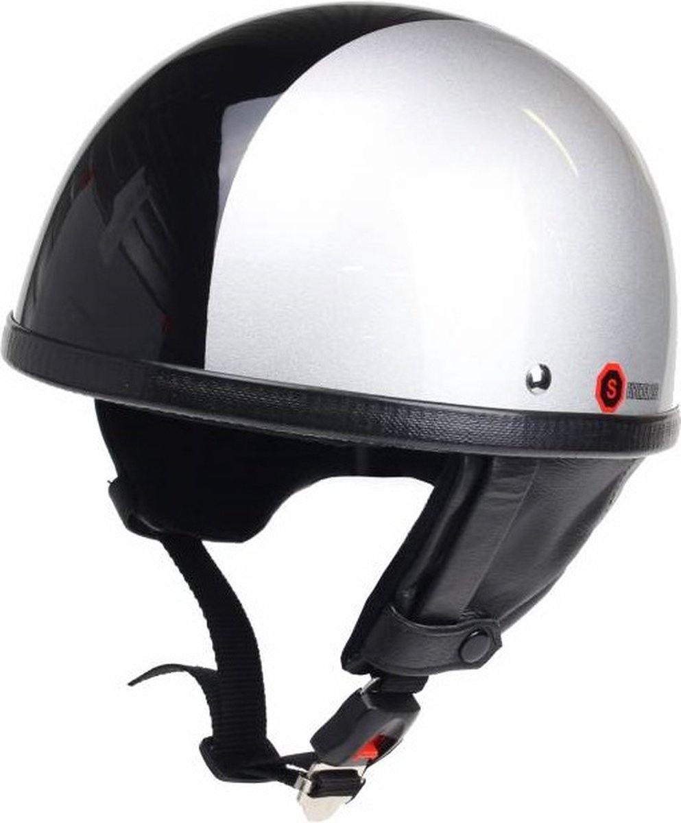 Redbike RB-500 pothelm zilver-zwart maat L
