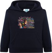 JHK - Hoodie dames met capuchon -Iam Black Woman- Zwart - Large