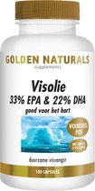 Bol.com Golden Naturals Visolie 33% EPA & 22% DHA (180 softgel capsules) aanbieding