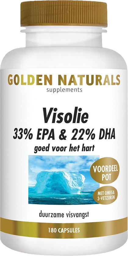 Golden Naturals Visolie EPA & (180 softgel | bol.com