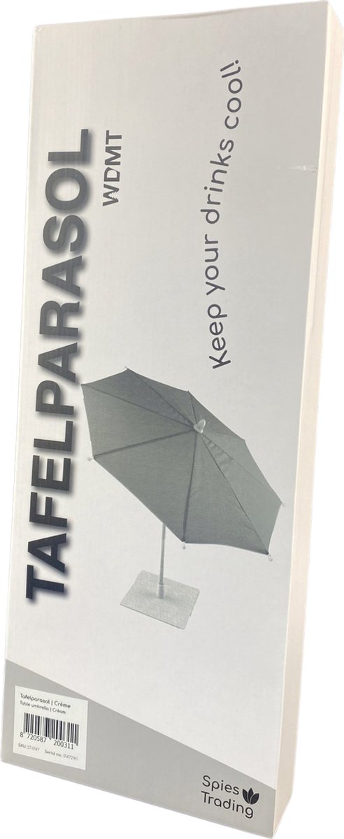 Tafel parasol Blauw van WDMT | mini parasol balkon | strandparasol | parasol  met voet... | bol.com