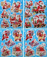 Peha Raamstickervellen Kerstmis 30 X 42 Cm Rood 4 Stuks