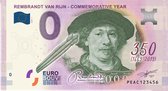 0 Euro biljet 2019 - Rembrandt Zelfportret KLEUR