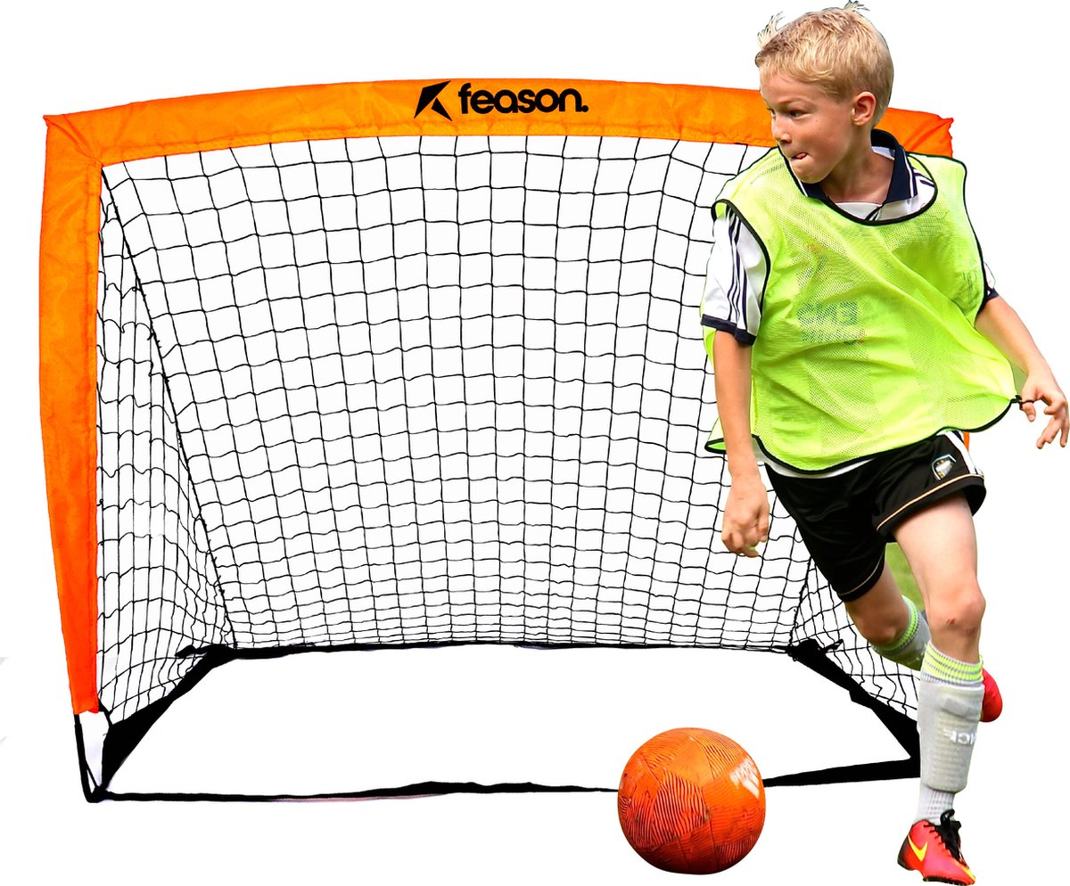 Voetbaldoel – Voetbalgoal – Opvouwbaar Goal – Voor in de Achtertuin / Gras – Voetbal – Feason®