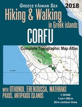 Hopping Greek Islands Travel Guide Maps- Corfu Complete Topographic Map Atlas 1
