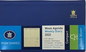 Ryam - Zak Agenda - Compact - 2022 - Blauw - Week per 2 pagina's - 15x9cm