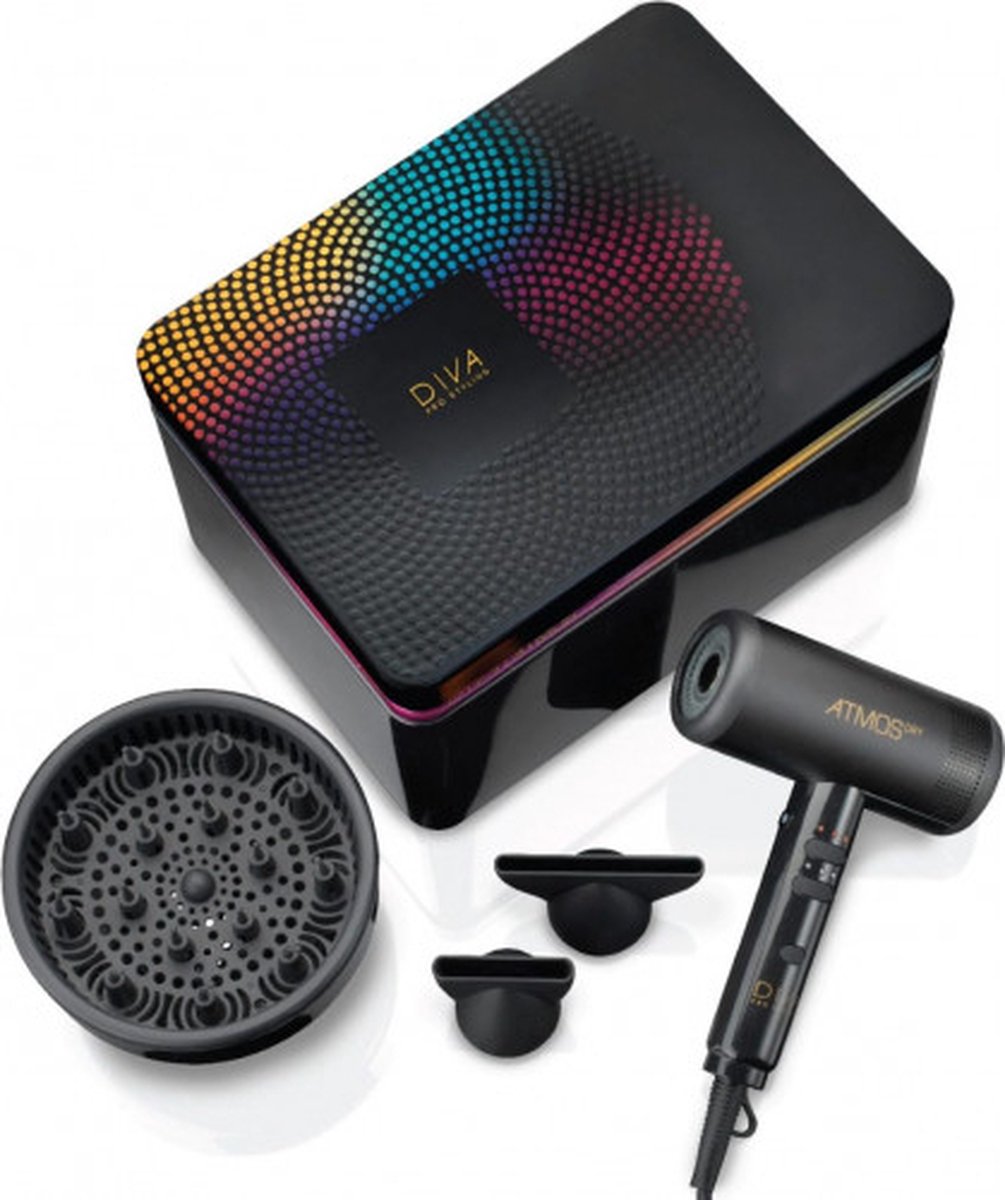 Vernieuwde Diva Professional Styling Atmos Dryer Föhn nu met XXL Diffuser