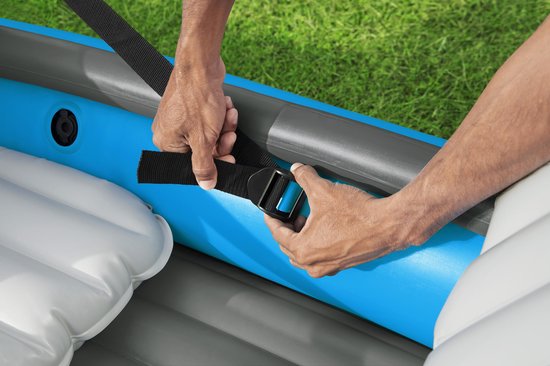 Bestway - Opblaasbare Kayak - Hydro-Force Cove Champion X2 - 2 Persoons - Inclusief Peddels, Stoelen, Handpomp en Vinnen