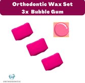 3x Orthodontic Wax - Beugel wax - Bubble Gum Smaak