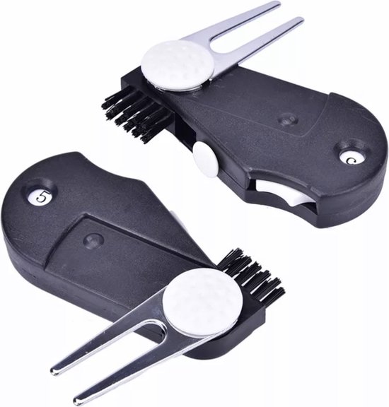 4 in 1 golftool - Pitchfork - Score teller - Ball marker - Bortsel van Bipunto. — afbeelding 2