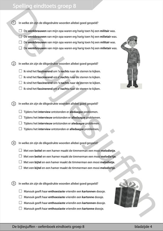 CITO Oefenboek Eindtoets Groep 8 Deel 1 - Het oefenboek is te vergelijken met de CITO Eindtoets en bevat oefeningen van spelling, rekenen, begrijpend lezen en taal.