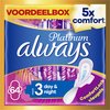 Always Platinum Day & Night - maat 3 - Maandverband Met Vleugels - 64 stuks