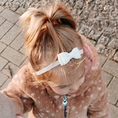 Baby haarbandje met dubbele strik - white | Wit | Baby