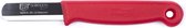 Solingen Safety Schilmesje - RVS Glad met Ronde Top - 15 cm - Rood