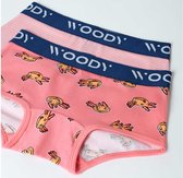 Woody boxer meisjes - axolotl - roze -221-1-SHD-Z/082- maat 152