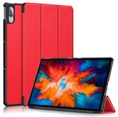 Hoes Geschikt voor Lenovo Tab P11 Plus hoes - Hoes Geschikt voor Lenovo Tab P11 Plus bookcase Rood - Trifold tablethoes smart cover - hoes Hoes Geschikt voor Lenovo Tab P11 Plus - Ntech
