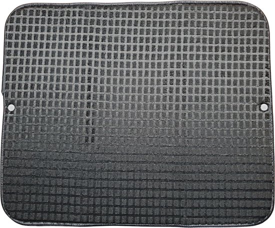 Waterabsorberende Kiezelgoer Afdruipmat 40x30 Cm Donkergrijs - Sneldrogend & Antislip Voor Keuken