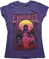 Jimi Hendrix Dames Tshirt -S- Karl Ferris Wheel Paars