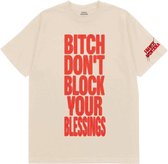 French Montana Heren Tshirt -M- Don't Block Your Blessings Creme