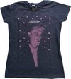 David Bowie - Dots Dames T-shirt - 2XL - Blauw