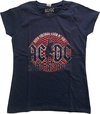 AC/DC - Hard As Rock Dames T-shirt - XL - Blauw