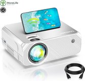 Morelife Beamer Projector - Led Projector - Wifi Full Hd 1080P - 300 Inch  Groot Scherm Projector - Home Theater - Smart Video projector - WIT