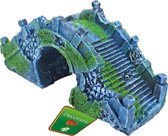 Boon aqua deco ornament polyresin oude brug met mos, 20 cm.