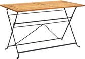 Decoways - Tuintafel inklapbaar 120x70x74 cm massief acaciahout