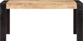 Decoways - Eettafel 160x80x76 cm massief mangohout