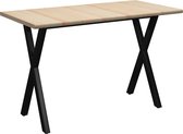 Decoways - Eettafel 120x60x76 cm grenenhout