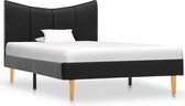 Decoways - Bedframe kunstleer zwart 90x200 cm