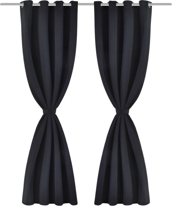 Blumtal 2-delige Set Ondoorzichtige Gordijnen Met Ringen Verduisteringsgordijn Gordijnen Verduisterend 295 X 140 Cm Zome Aanbieding 43059758