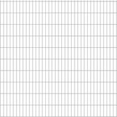 Decoways - Dubbelstaafmatten 2,008x2,03 m 28 m (totale lengte) zilverkleur